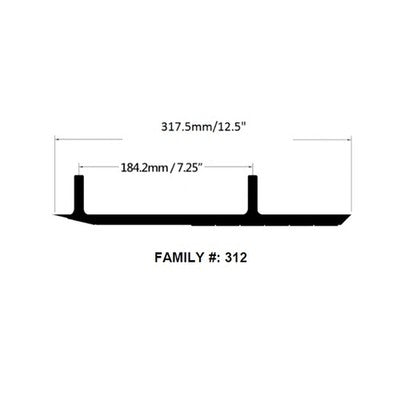 Solid Spare Bottom Line 6" Carbides Runners For Simmons Flexi-Ski fits Original & Gen II
