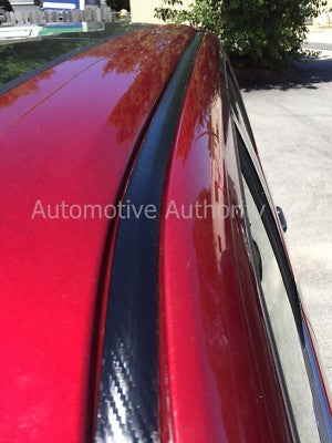 Solid Spare For 2004-2012 CHEVY COLORADO BLACK CARBON FIBER ROOF TOP TRIM MOLDING KIT