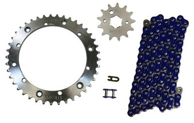 Solid Spare Blue 520x104 Drive Chain & 13/41 Sprockets for Yamaha Banshee 350 1989-2006
