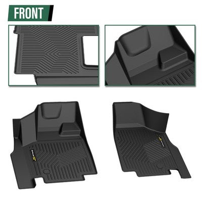 Solid Spare TPE Floor Mats Fit For 08-20 Dodge Grand Caravan All Weather Protection Liners