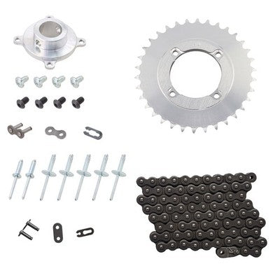Solid Spare SPI Quick Change Drive Hub, Chain & 34T Sprocket Kit for Polaris 120 2000-2013