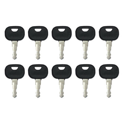 Solid Spare (10) Ignition Key For New Holland Volvo JCB Heavy Equipment 85804675 14603
