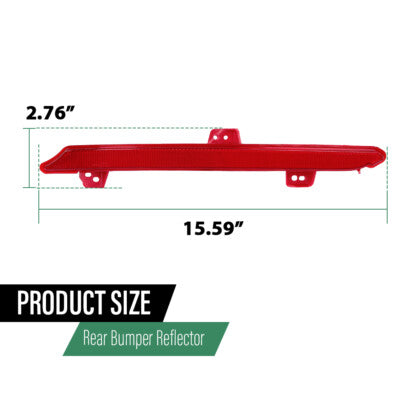 Solid Spare Fit For 2018-2022 Honda Accord Rear Bumper Reflector Light Tail Lamp Left Side