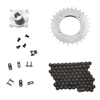 Solid Spare SPI Quick Change Drive Hub, Chain, 28T Sprocket Kit for Ski-Doo MXZ120 2023-2026