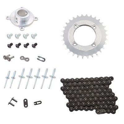 Solid Spare SPI Quick Change Drive Hub, Chain & 30T Sprocket Kit for Polaris 120 2000-2013