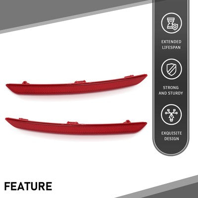 Solid Spare Rear Bumper Reflector Fit For BMW 4-Series M Sport F32 F33 F36 Left+Right Side