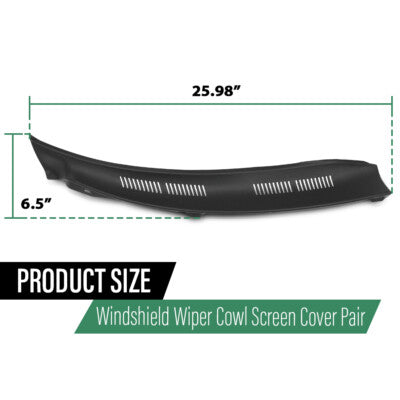 Solid Spare Fit For 1995-2003 Mercedes Benz W210 E-Class Windshield Wiper Cowl Screen Cover
