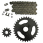 Solid Spare Natural 520x60 O-Ring Chain & 12/32 Sprockets for Polaris RZR 170 fits 2009-2016