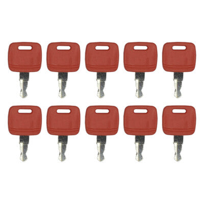 Solid Spare (10) Ignition Key For John Deere Tractor Loader RE183935 RE71557 RE43492