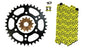 Solid Spare Yellow 520x76 O-Ring Chain 13/36 Sprockets for Polaris Scrambler 500 4x4 1998-12