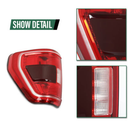Solid Spare Fit For 2021-2023 Ford F-150 XLT w/ Blind Spot TaiL Light Brake Lamp Left Side