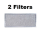 Solid Spare (2) Filters for Whirlpool 6802A Aluminum Nesh Microwave Oven Grease Filter
