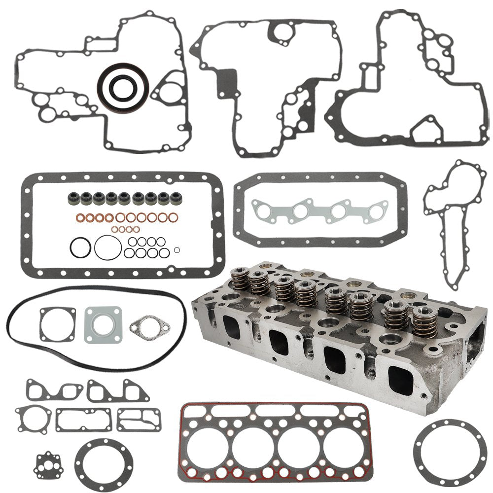 Solid Spare Complete Cylinder Head & Gasket For Holland Skid Steer L555 L553 Kubota V1902