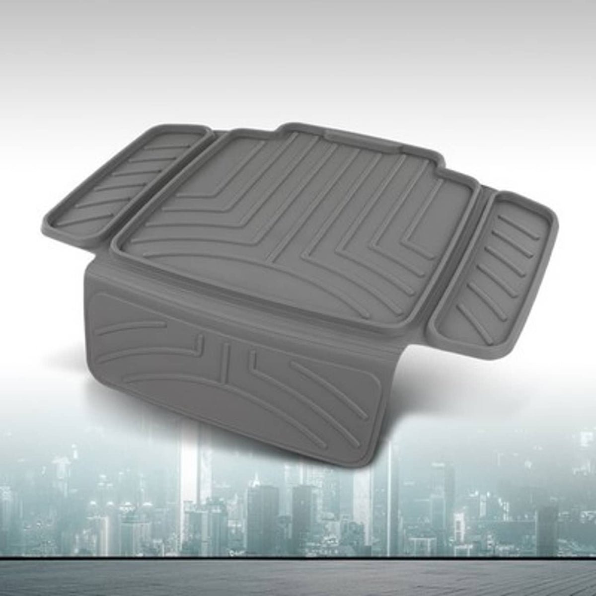 Solid Spare TPE Car Seat Protector | Waterproof, Anti-Slip for Baby & Child Seats Gray
