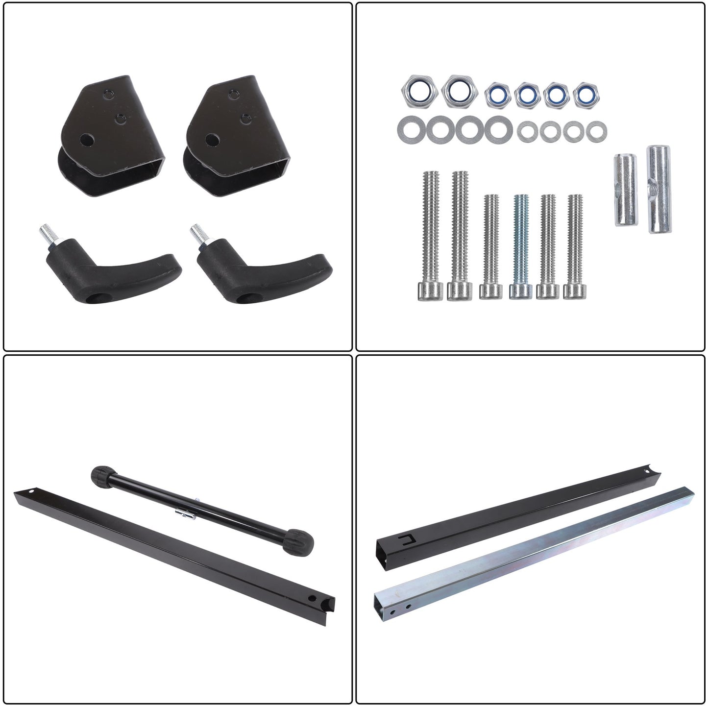 Solid Spare 2 PCS 132 Lbs Load Capacity Folding Roller Stand, Adjustable 26-3/4" to 42-1/5"