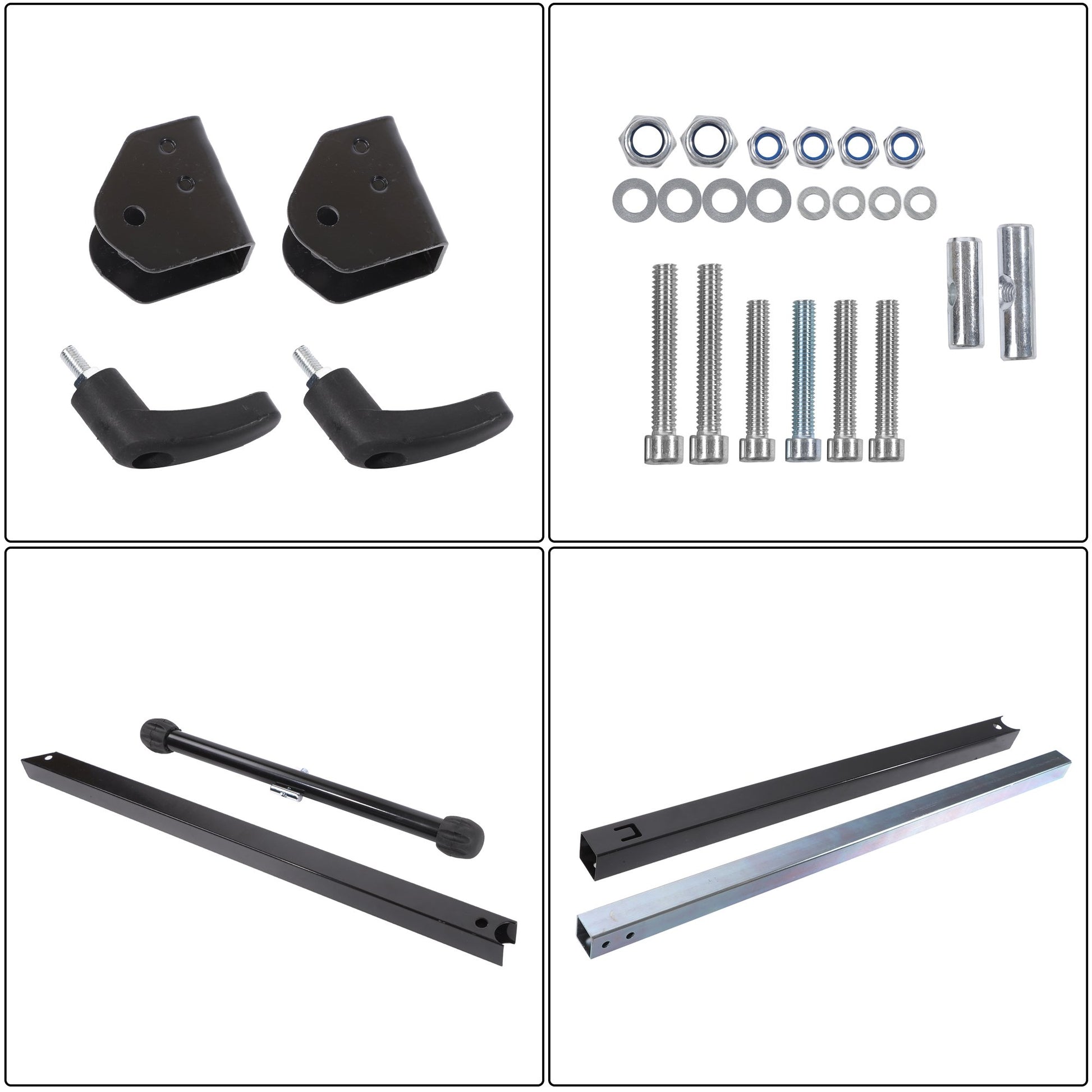 Solid Spare 2 PCS 132 Lbs Load Capacity Folding Roller Stand, Adjustable 26-3/4" to 42-1/5"