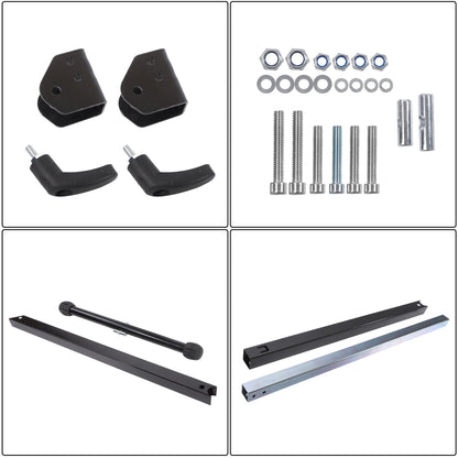 Solid Spare 2 PCS 132 Lbs Load Capacity Folding Roller Stand, Adjustable 26-3/4" to 42-1/5"