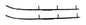 Solid Spare 4" Carbides for Polaris Models w/ Stock Steel Skis & 3 studs fits 1988-2006