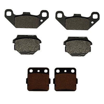 Front & Rear Semi-Metallic Brake Pads for Kawasaki Mojave 250 fits 1987-2004