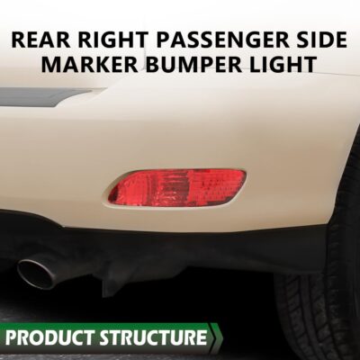 Solid Spare Rear Right Side Marker Bumper Light Lamp Red Fit For 04-09 Lexus RX330 RX350