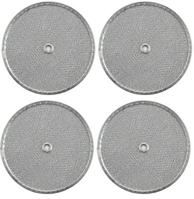 Solid Spare (4) Compatible w/ Broan S99010042 Grease Filters 9-1/2" RDx3/32" Center Hole