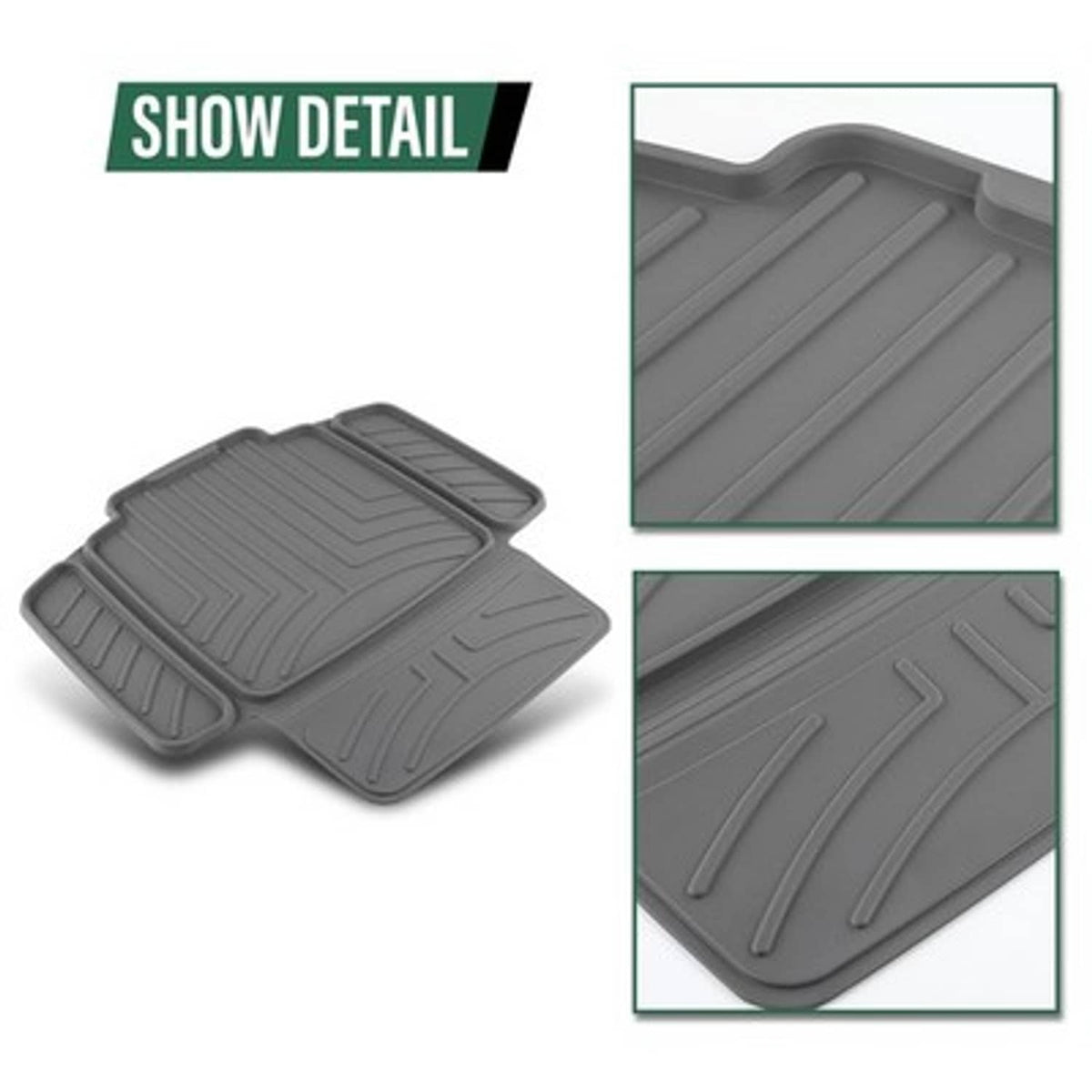 Solid Spare TPE Car Seat Protector | Waterproof, Anti-Slip for Baby & Child Seats Gray