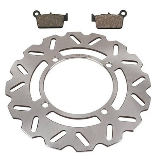 Solid Spare Rear Disc Brake Rotor & Semi-Metallic Brake Pads for Suzuki RM-Z250 2004-2006