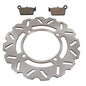 Solid Spare Rear Disc Brake Rotor & Semi-Metallic Brake Pads for Suzuki RM-Z250 2004-2006