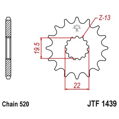 JT Sprockets 11 Tooth Front Sprocket 11T for Suzuki Quadrunner 185 2x4 1984-1987