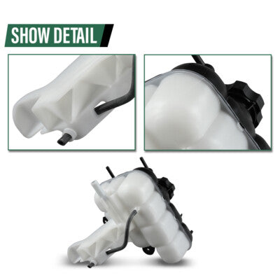 Solid Spare Coolant Reservoir w/ Cap Fit For 2016-2022 Dodge Durango Jeep Grand Cherokee