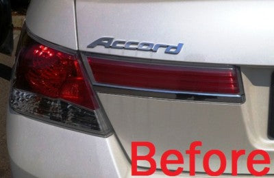 CHROME REAR TAILLIGHT TRIM MOLDING For HONDA ACCORD 2011 2012