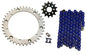 Solid Spare Blue 520x92 O-Ring Drive Chain & 13/40 Sprockets for Yamaha Raptor 660 2001-2005