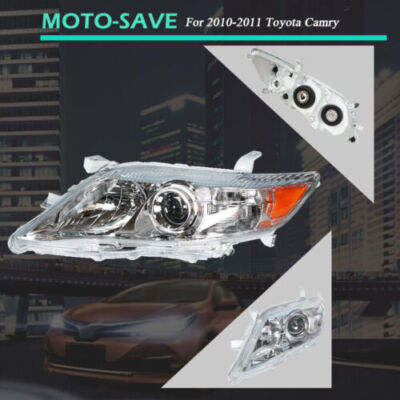 Solid Spare Headlight For Toyota Camry LE XLE 2010-11 Headlamps Driver/LH Side Clear Housing