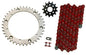 Solid Spare Red 520x92 Drive Chain & 13/40 Sprockets for Yamaha Raptor 660 2001-2005