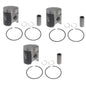 3 Namura Piston Kits fits Kawasaki Ultra 150 & 1200 STX-R .020 Over Bore 80.5mm