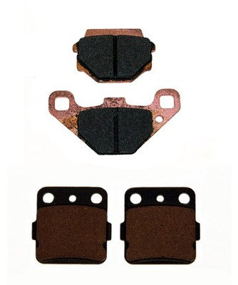 Front & Rear Semi-Metallic Brake Pads for Tecate 250 3-Wheeler Kawasaki for 1987