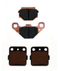 Front & Rear Semi-Metallic Brake Pads for Tecate 250 3-Wheeler Kawasaki for 1987