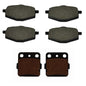 Solid Spare Front & Rear Semi-Metallic Brake Pads for Yamaha Banshee 350 fits 1987 1988 1989