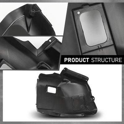 Solid Spare Front Driver & Passenger Front Section Fender Liner Fit For 06-12 BMW 3 Series