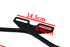 Solid Spare For Black Motorcycle Passing Driving Spot Fog Lamp w/ Turn Signal Lights