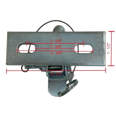 Solid Spare SPI Universal Snowmobile Draw Hook - Slant Cut Syle - 2,200 Lb Capacity