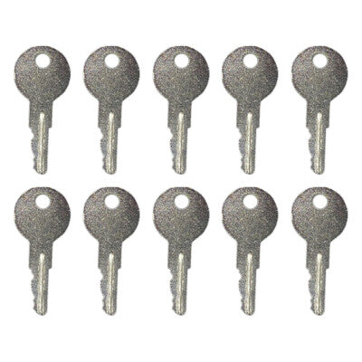 Solid Spare (10) Ignition Key For Ford New Holland Yale Lull Skid Steer Forklift 556 642628