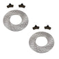 Solid Spare 2 Front Brake Rotors & Semi-Metallic Pads for Arctic Cat 400 Utility 1998-2004
