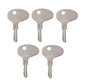(5) Keys For Mitsubishi Forklift Dozer Tractor International CAT Kubota 12343