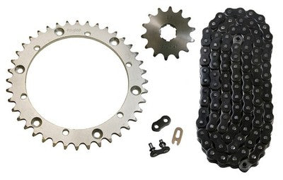 Solid Spare Black 520x100 Drive Chain & 14/40 Sprockets for Yamaha Warrior 350 1989-2004
