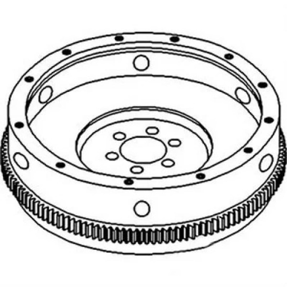 Solid Spare Flywheel With Ring Gear fits International 656 666 686 396420R91