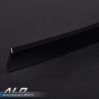 Solid Spare Fit For 2003-2007 Chevrolet Silverado Grille Molding Panel Filler Trim Black Set