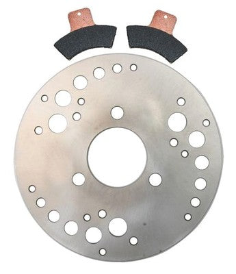 Solid Spare Rear Disc Brake Rotor & Semi-Metallic Pads for Polaris Scrambler 500 1998-2004