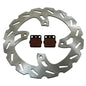 Solid Spare Front Wave Disc Brake Rotor & Brake Pads for Honda CR80R & CR85R fits 1996-2007