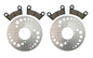 Solid Spare 2 Front Brake Rotors & Semi-Metallic Pads fits Polaris Outlaw 450 2008-2010